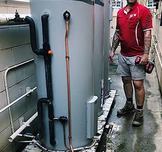 Gas fitting work by licensed plumber